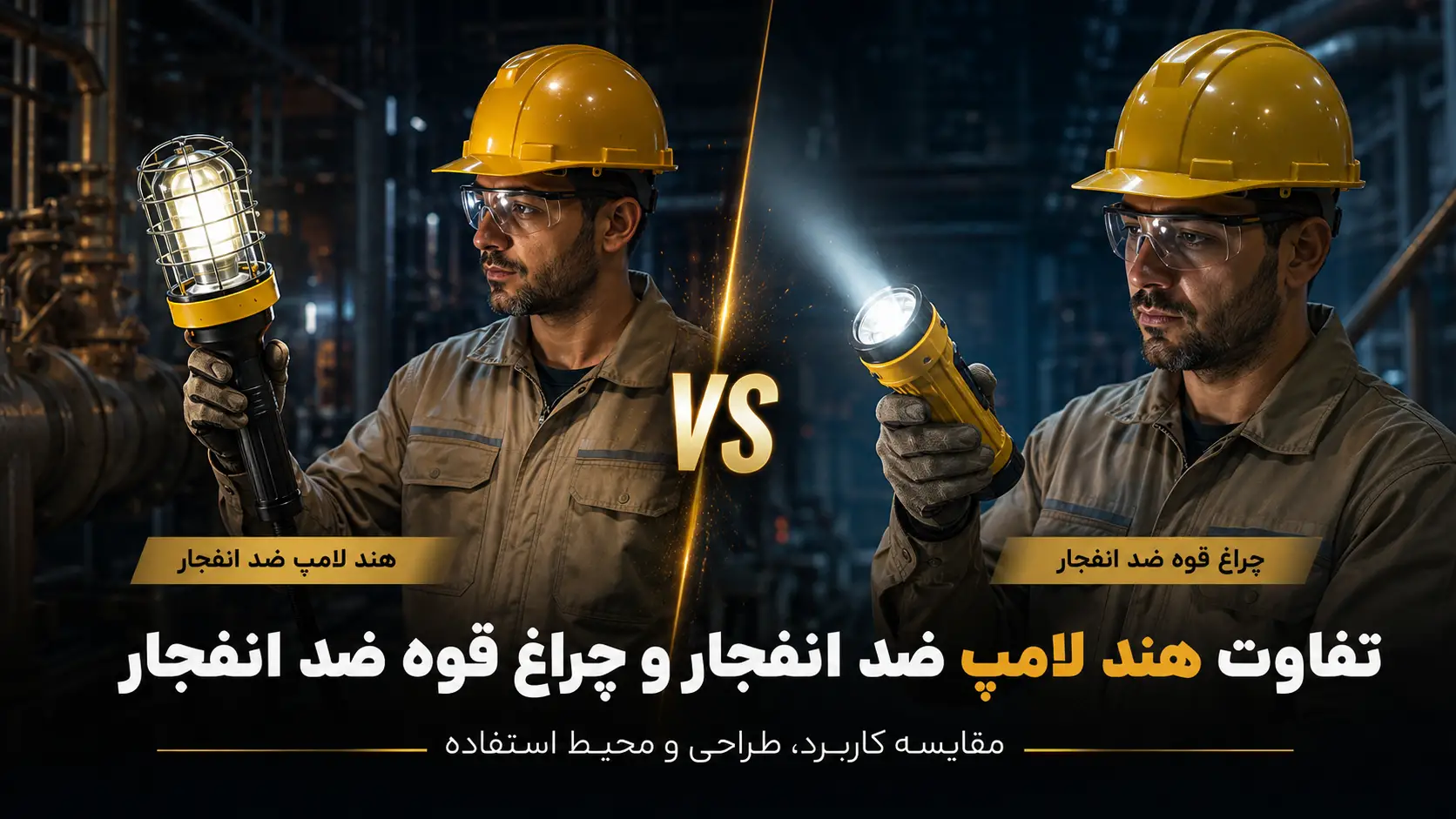 تفاوت هند لامپ ضد انفجار و چراغ قوه ضد انفجار - روشنایی ضد انفجار